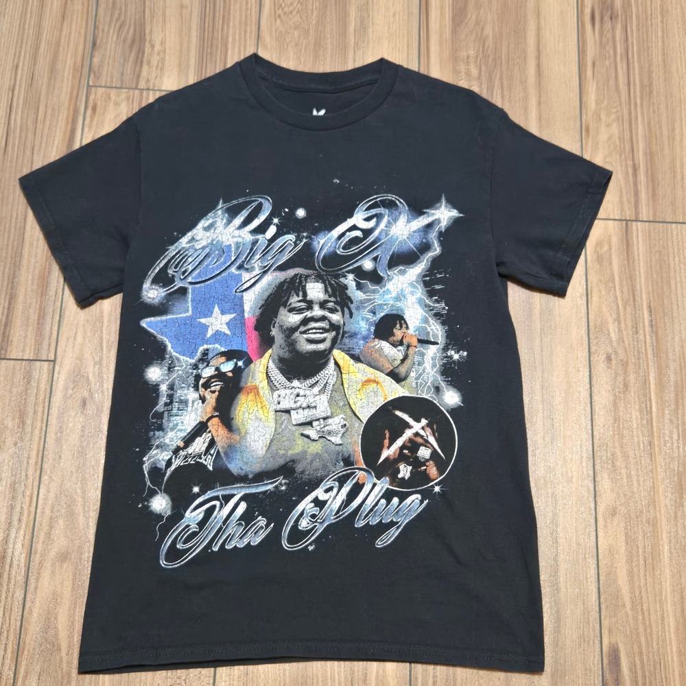 BigXthaPlug Take Care Tour Graphic T-Shirt Black Mens Small Texas Rap Tee